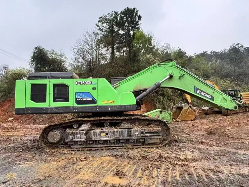 [La última tecnología negra de ahorro de combustible en el mundo] 2025 XCMG 750GK HEV excavadora híbrida con tabla real de 296 horas de consumo de combustible de aproximadamente 40 litros con 248 martillos